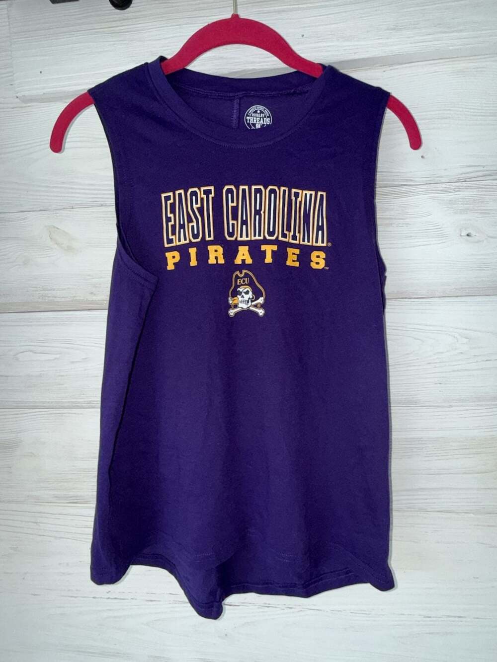 Rivalry Threads East Carolina Pirates High Neck Sleeveless Tank Top (b2-4)
